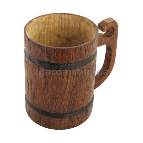 Wooden mug  14х10 0,5 л. (БД 01-10)