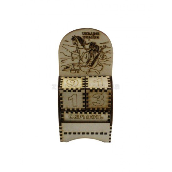 Wooden calendar  16х7х4 (КД 01-09)