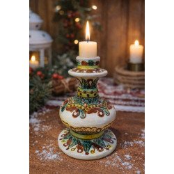 Косівська кераміка підсвічник 14х9 (КК 02-06)
