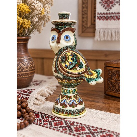 Kosiv ceramics candlestick 37x17x12 (KK 02-37)