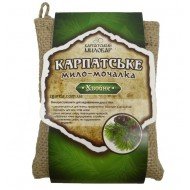Washcloth with natural soap and herbs. (KM 01-56)