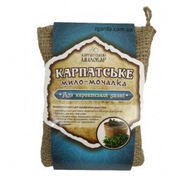 Мочалка з натуральним милом і травами. (КМ 01-57)